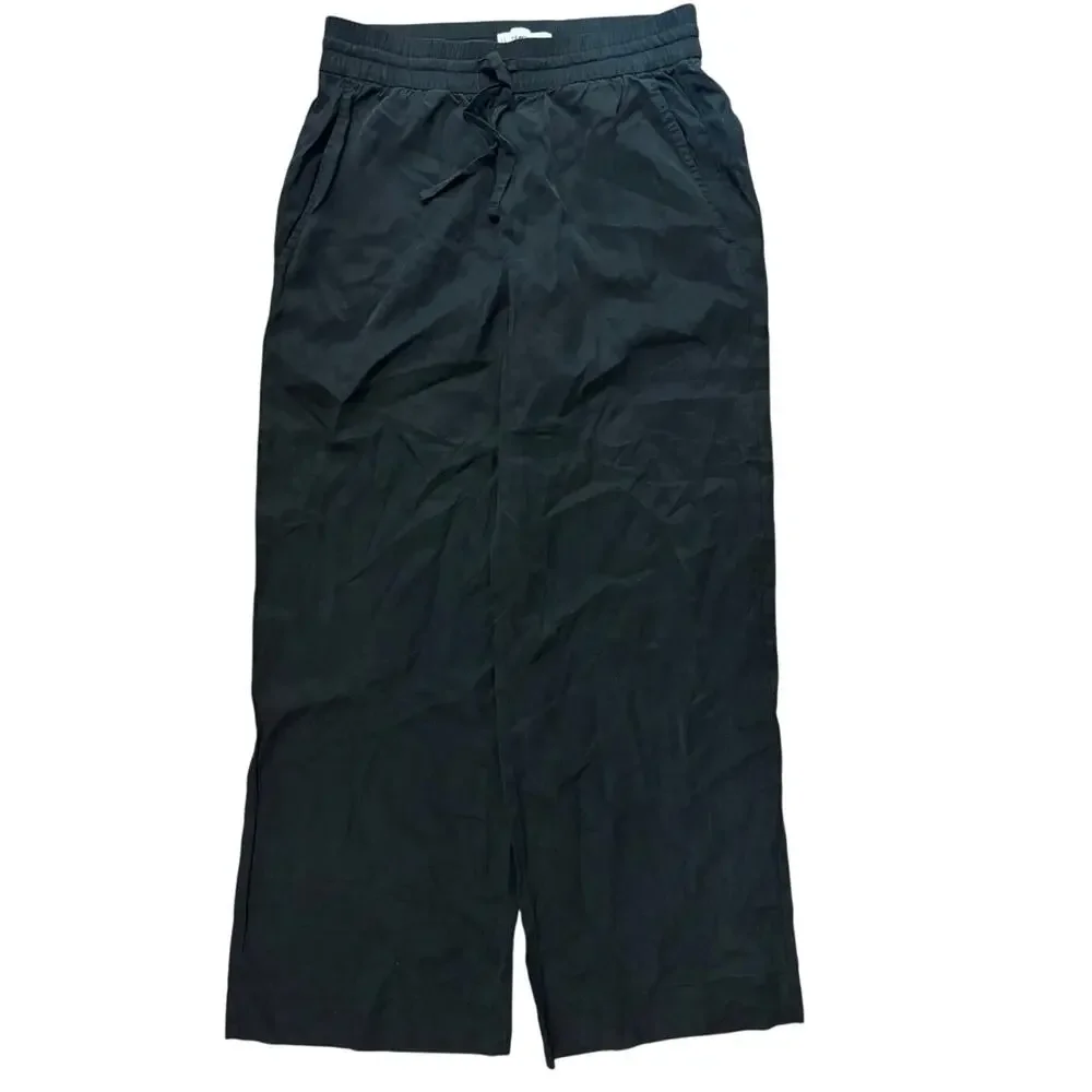 NWOT Everlane The Wide-Leg Pant in Butterlite Black Size Small - Picture 4 of 9